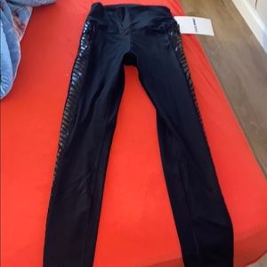 Pink yoga ankle leggings